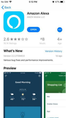 Alexa en App Store